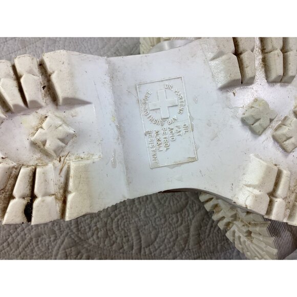 Dr. Doc Martens Womens Molly Glitter Platform Boots W/ White Satin Laces*size 6 - Picture 6 of 16